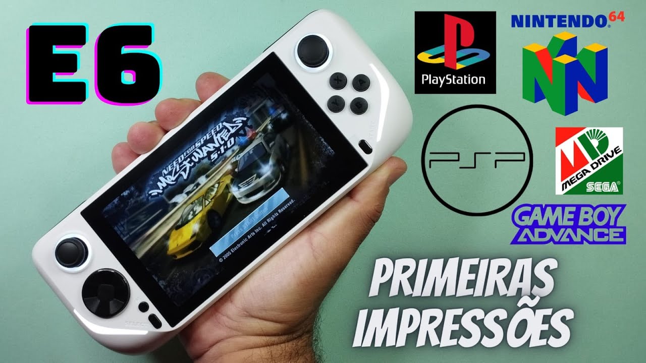 E6 O Melhor Console Portátil Custo Benefício Na Horizontal