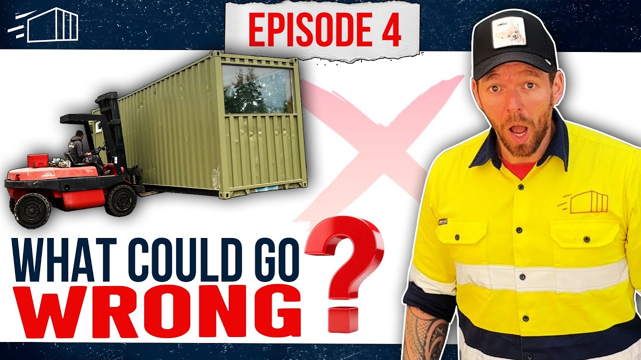 TURNING SHIPPING CONTAINERS INTO A GARAGE - EPISODE 4