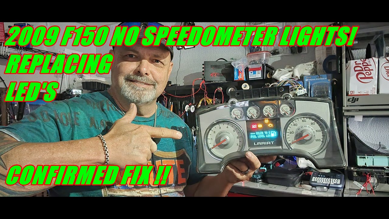 2009-2010  f150 Speedometer backlights out!  LED replacement process.  Difficult for DIY!