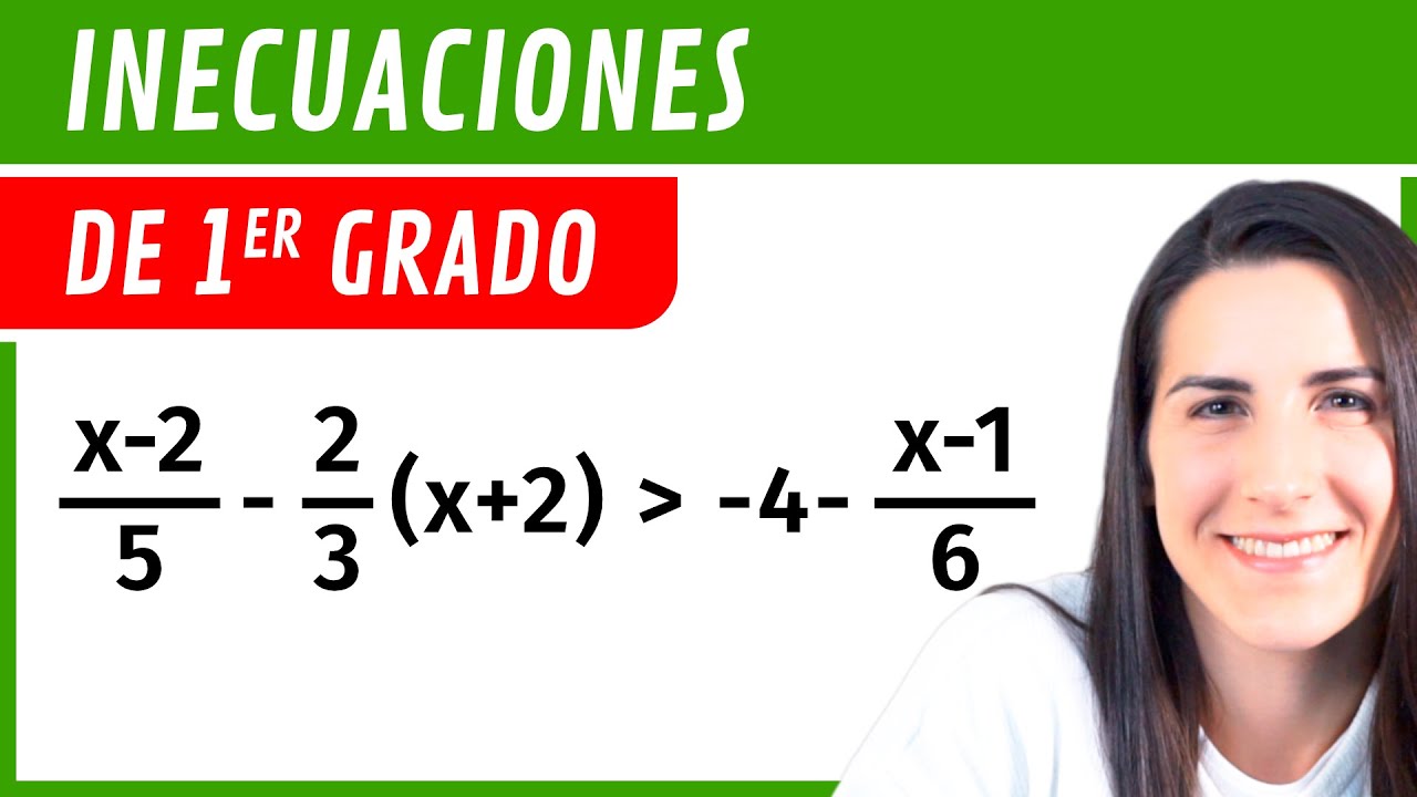 Resolver INECUACIÓN de Primer Grado ✍ Ejercicios de Inecuaciones