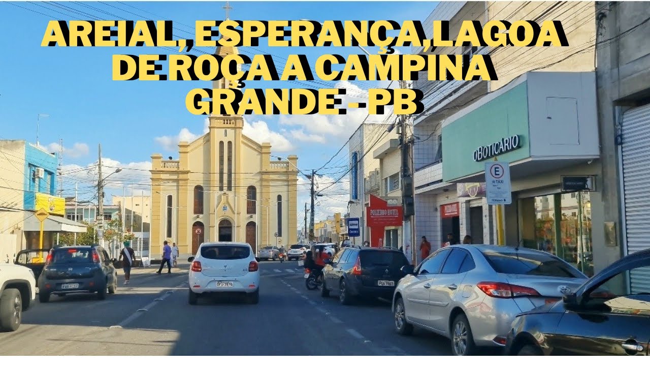 Da PB-121 at&eacute; Campina Grande, via Esperan&ccedil;a, Lagoa de Ro&ccedil;a e Lagoa Seca.