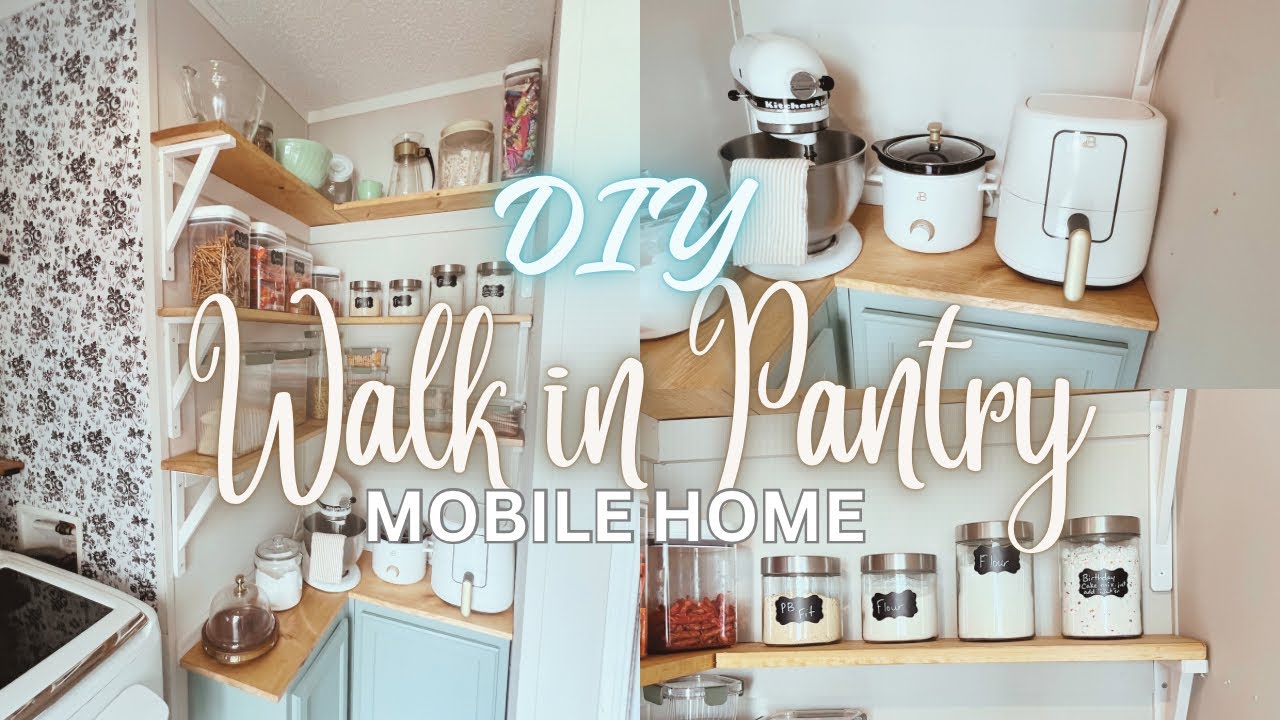 BUIlDING A GORGEOUS WALK-IN PANTRY | MOBILE HOME DIY