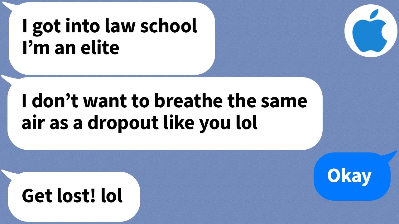【Apple】 My stepson who got into law school didn't want me at the entrance ceremony because...