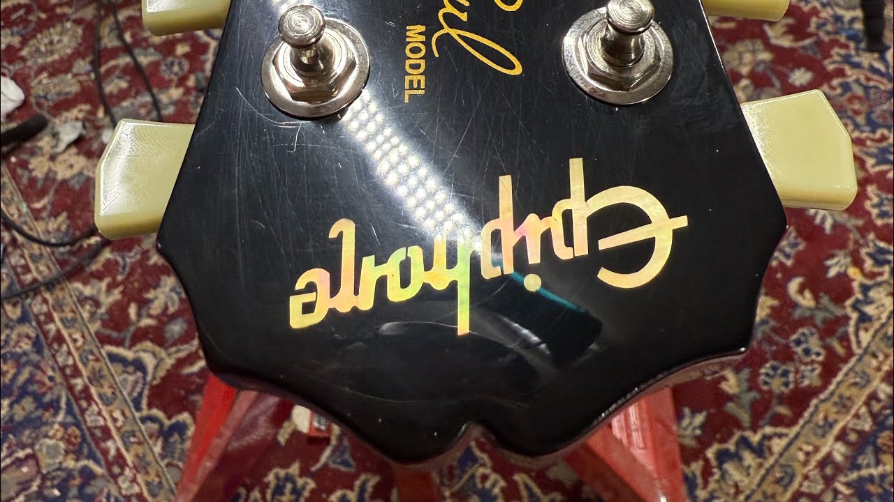 Epiphone Les Paul Standard hardware and electronics upgrade,refret and sound sample 