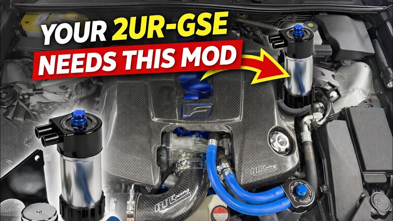 RR Racing Ultimate Air Oil Separator install Lexus RCF GSF and IS500