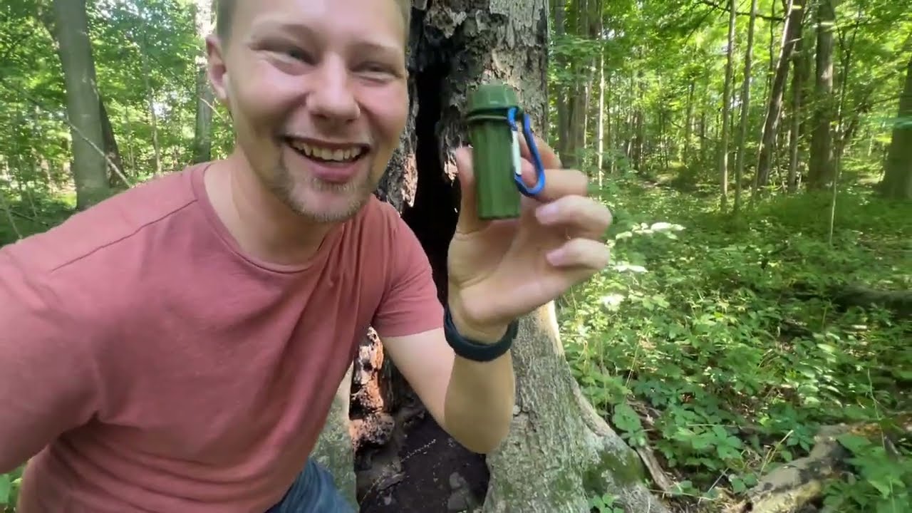 GEOCACHING IN THE WOODS! *Spoiler Alert*