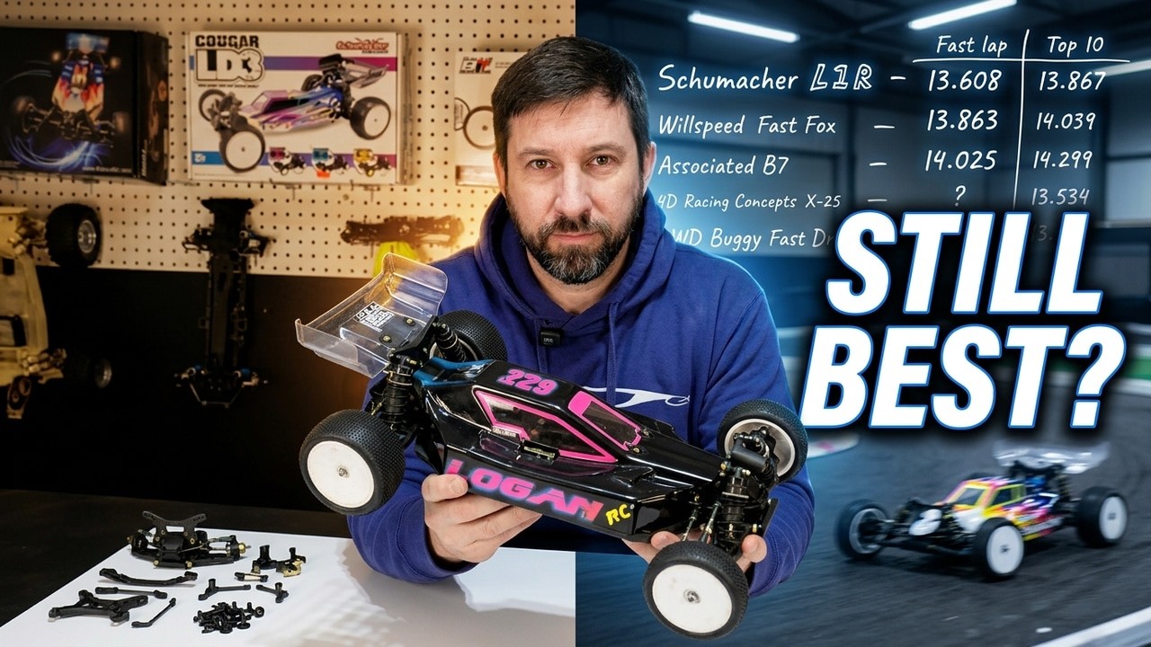 Best 4wd buggy ever made?  Schumacher Cat L1R lap test & compare.