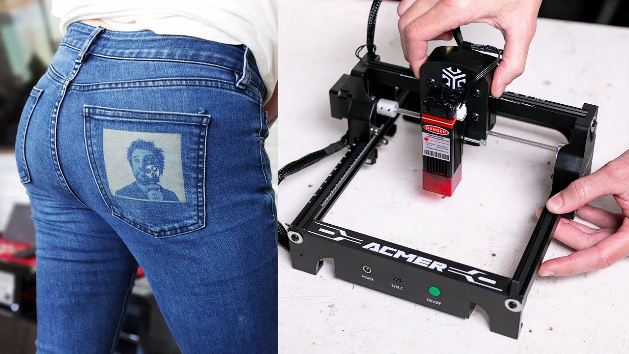 I Put my face on my wife's butt - The World's Smallest Mini Portable Laser Engraver