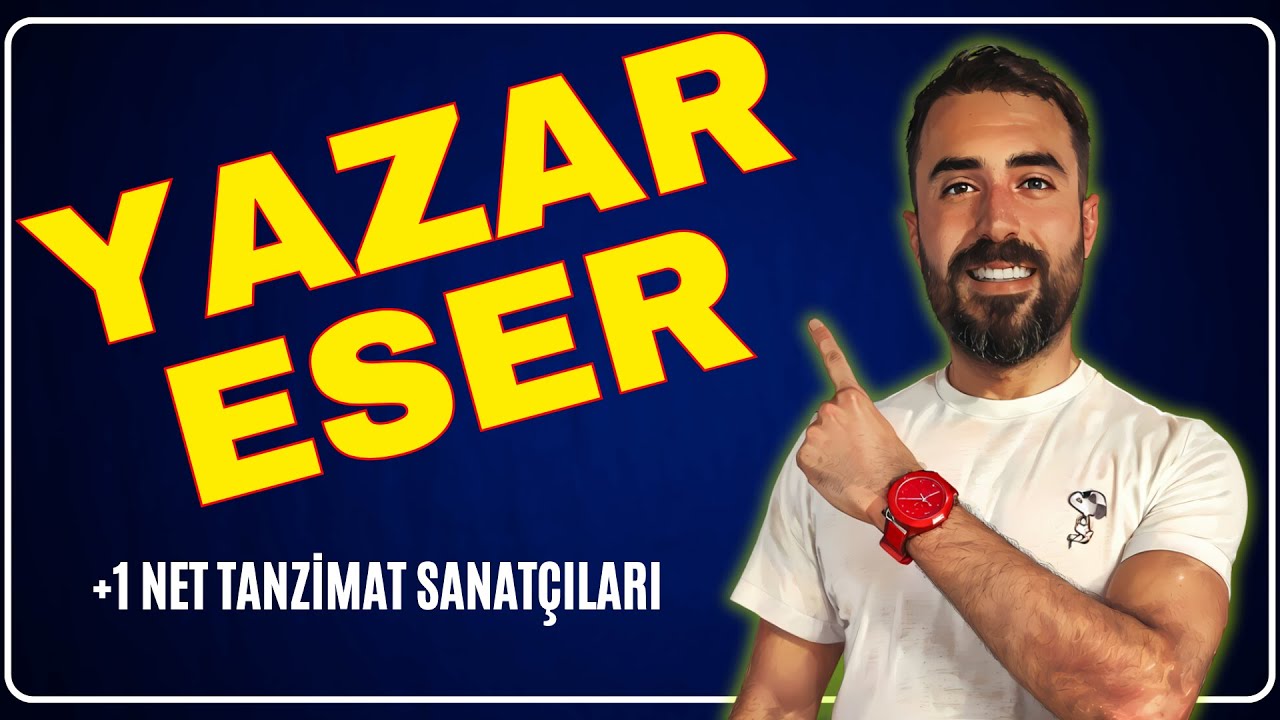 +1 NET TANZİMAT SANATÇILARI ESERLERİ FULL + FULL TEKRAR / AYT Edebiyat 2024