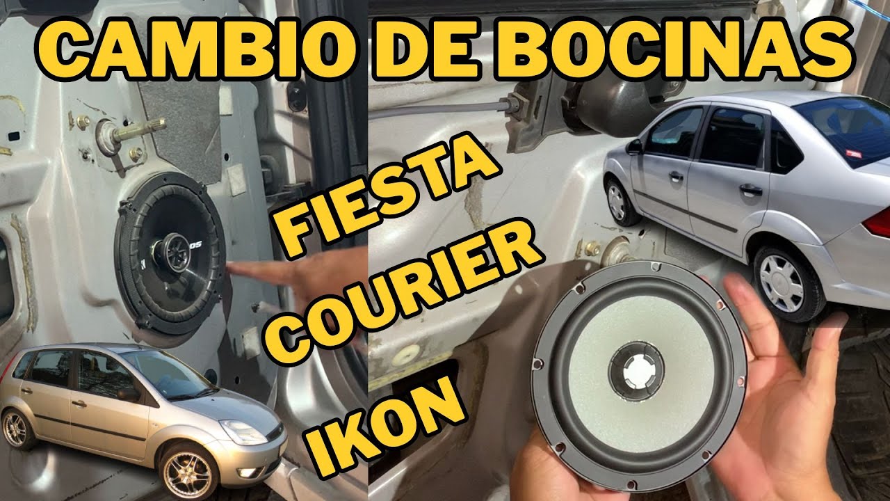 Cambiar Bocinas Ford Fiesta, Ikon y Courier