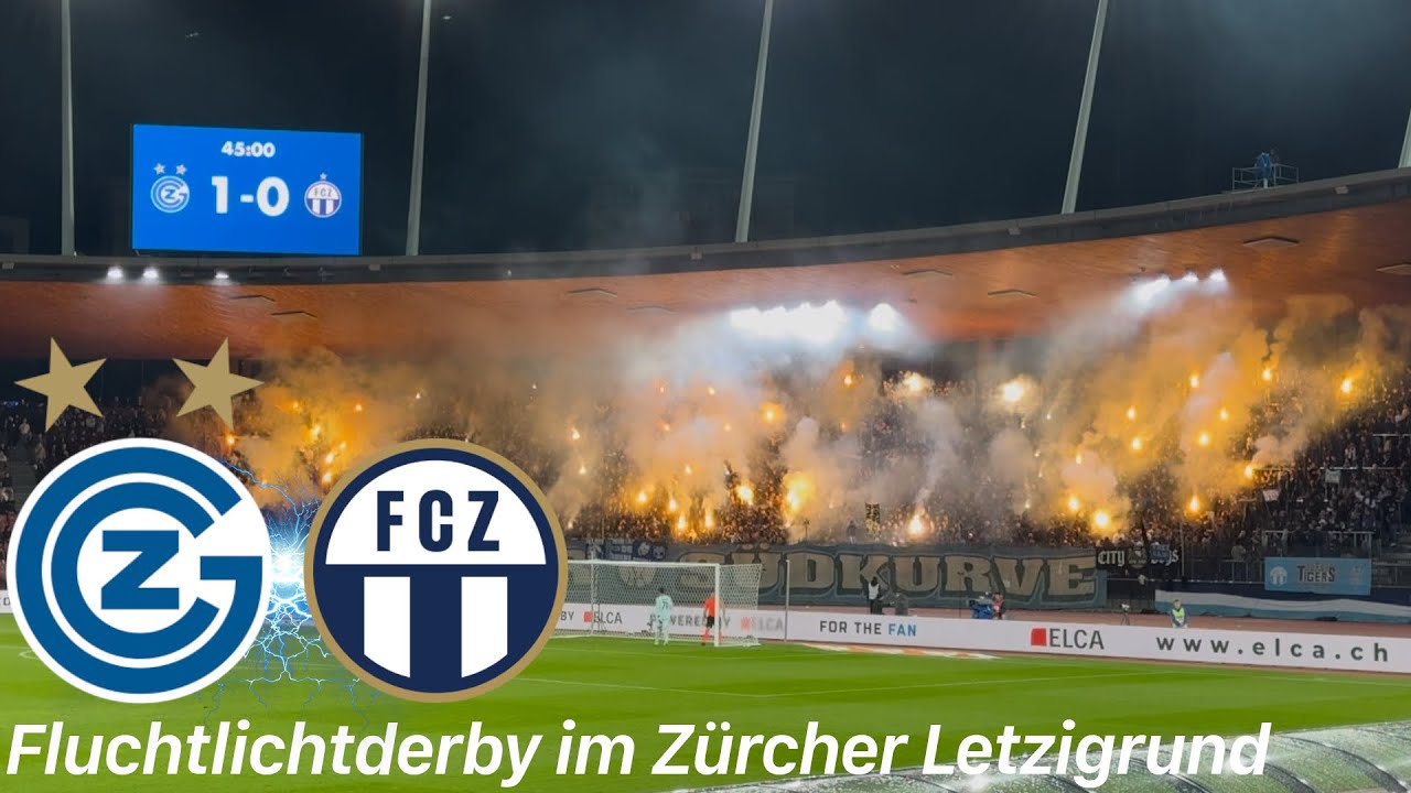 Grasshopper Club Zürich - FC Zürich | Mega Pyroshows, Choreo & Super Stimmung bei FCZ-Derby-Debakel