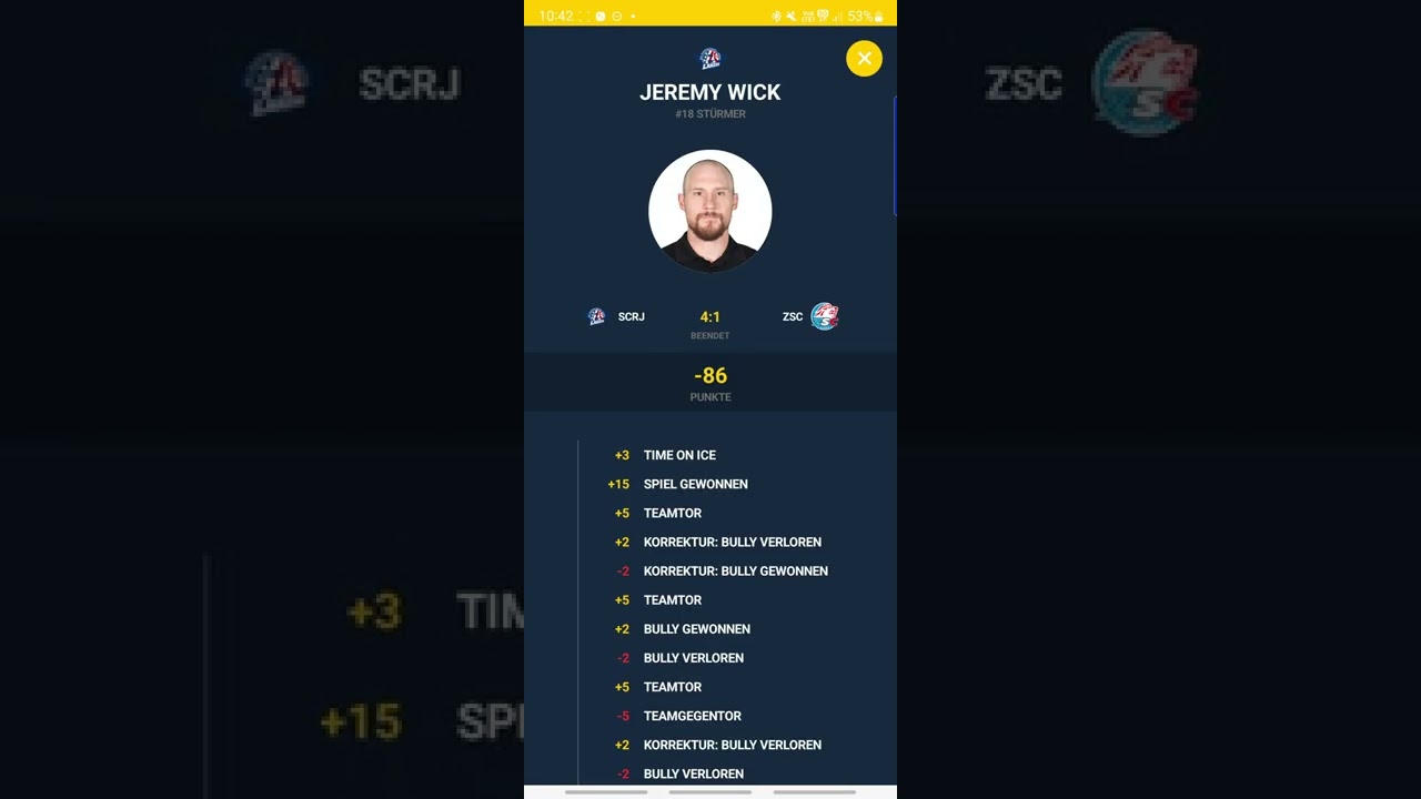 Topscorers APP Statistiken aller Spieler anzeigen