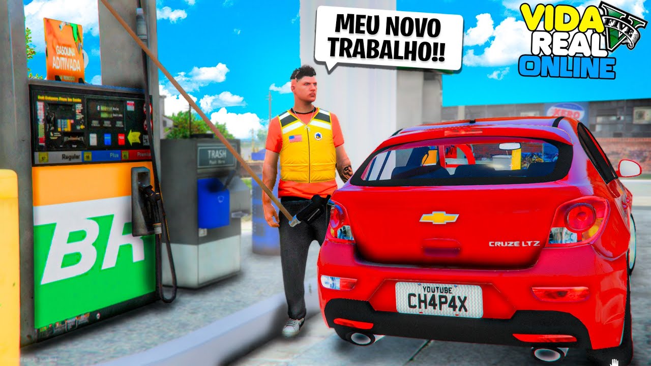 GTA V - VIDA REAL | CONSEGUI OUTRO EMPREGO NO POSTO DE COMBUSTIVEL - #04
