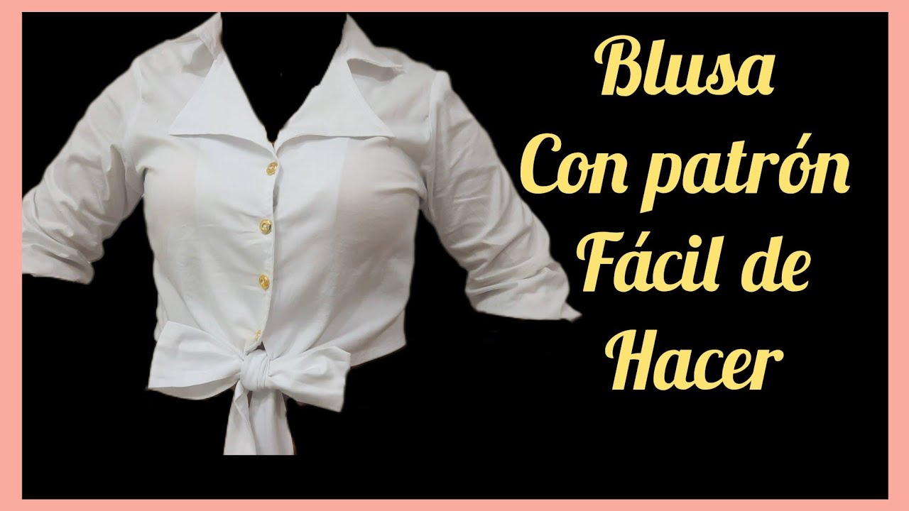 Cómo Hacer una Blusa Cuello Sport y Botones