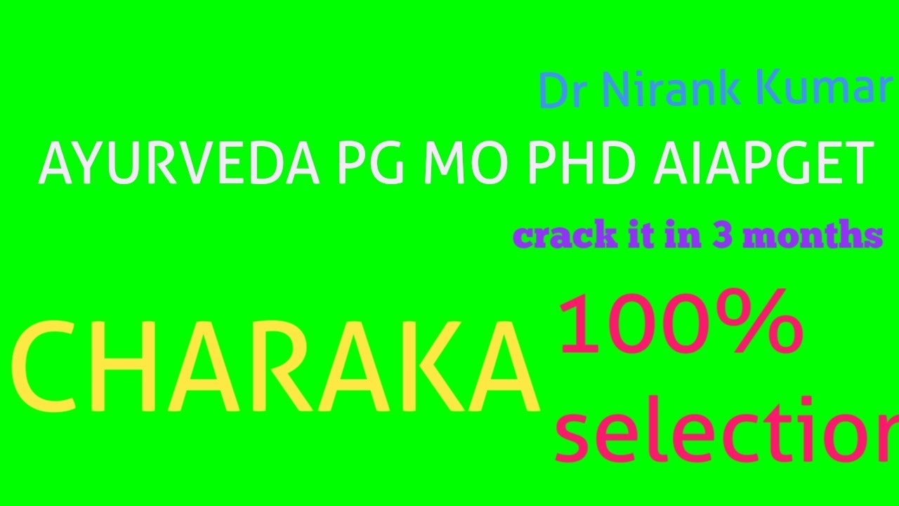 Charak class 1 chapter 1##AIAPGET##PG##PHD##MO##AYURVEDA###