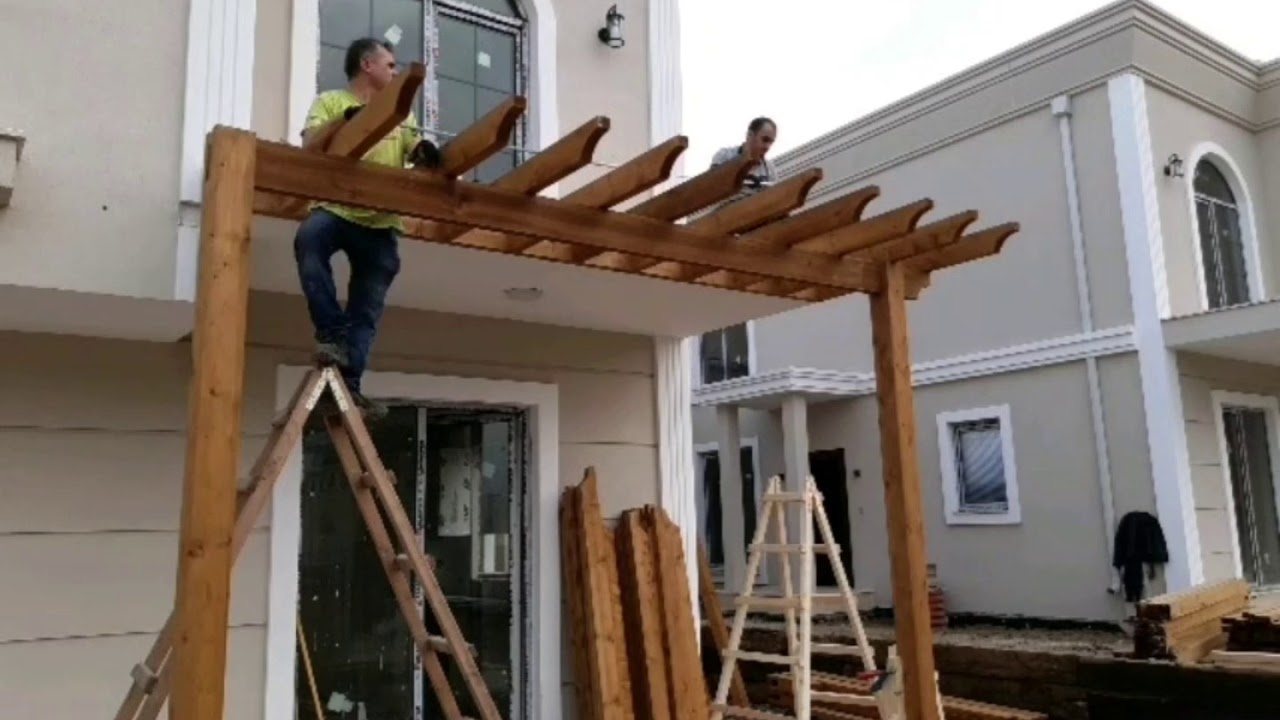 ahşap #veranda #güneş kırıcı#