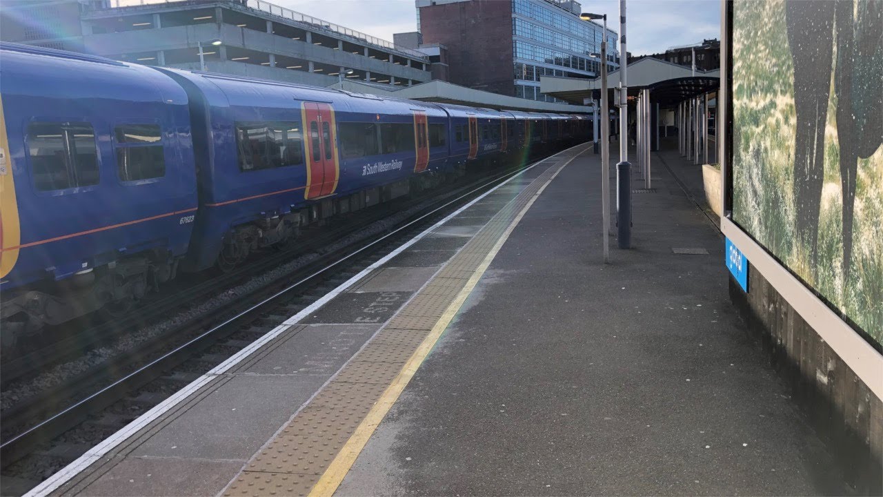 South Western Railway, London Overground and District Line Trains at Richmond on January 18th 2020