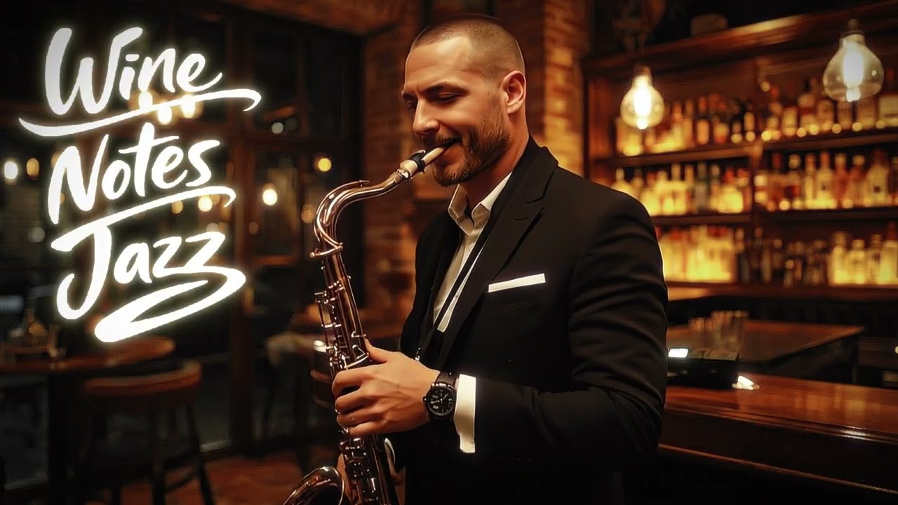 Warm Wine Bar Atmosphere: Soft Jazz Saxophone & Piano
