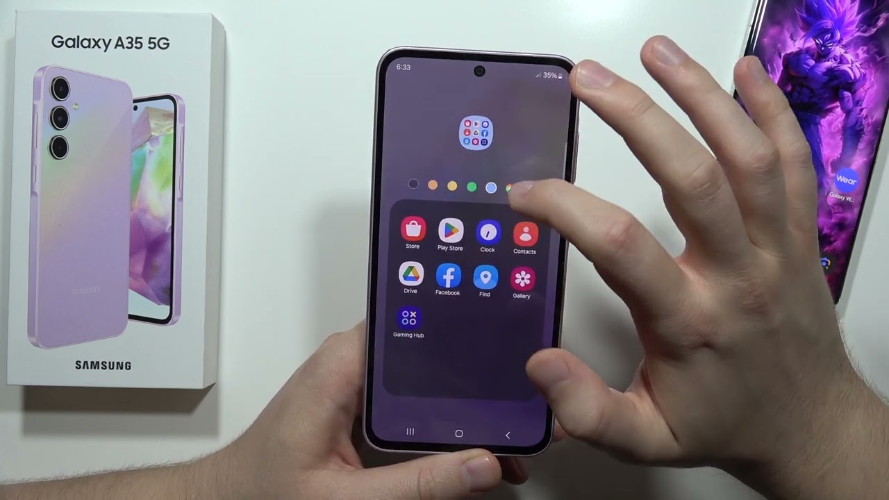 How to Create Home Screen Folders on Samsung Galaxy A35 5G?