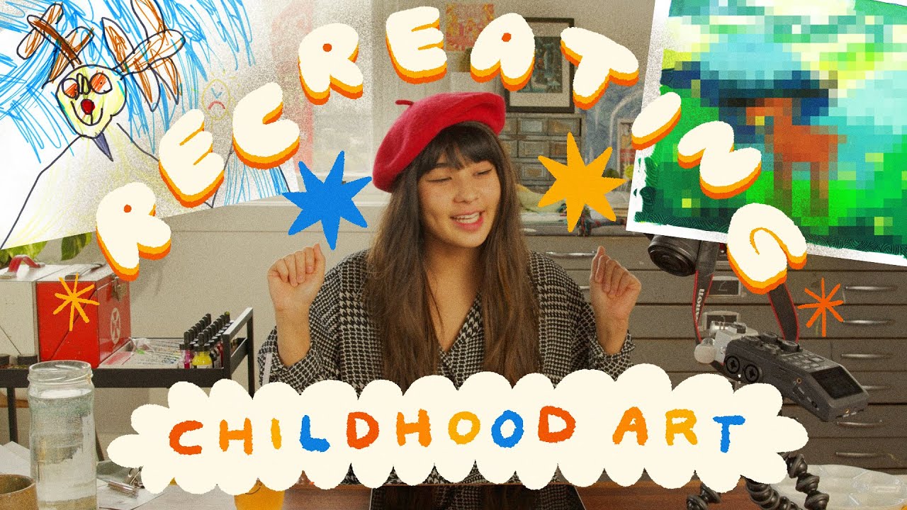✷ RECREATING MY CHILDHOOD ART ✷