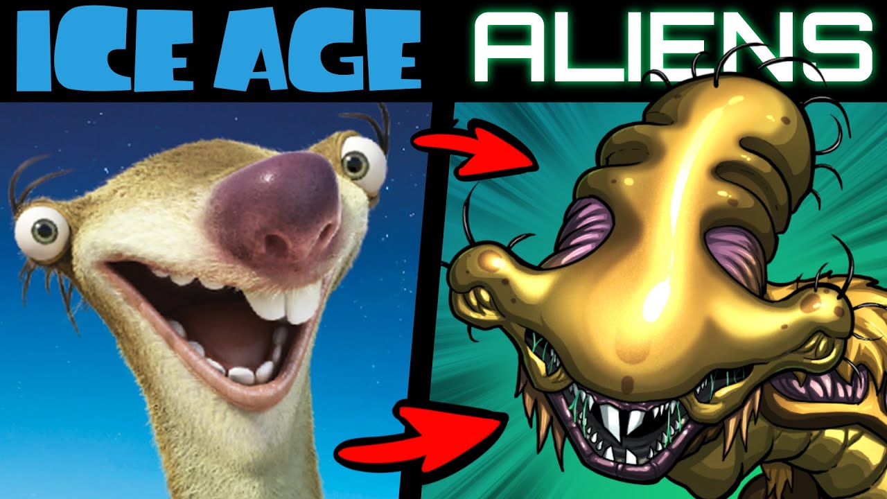 What if ICE AGE Characters Were XENOMORPHS (Story & Speedpaint)