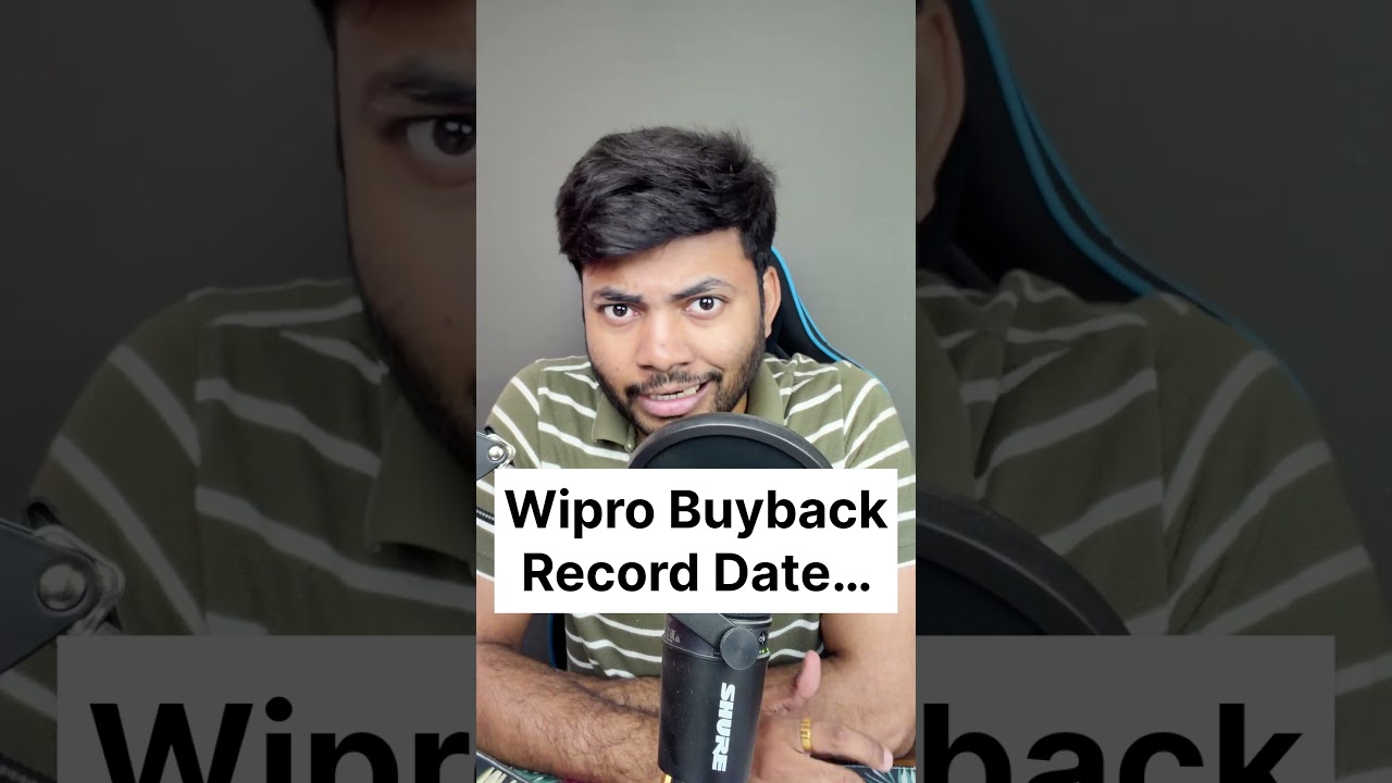 Wipro Buyback Record Date #stockmarket #wipro #stocks #buyback