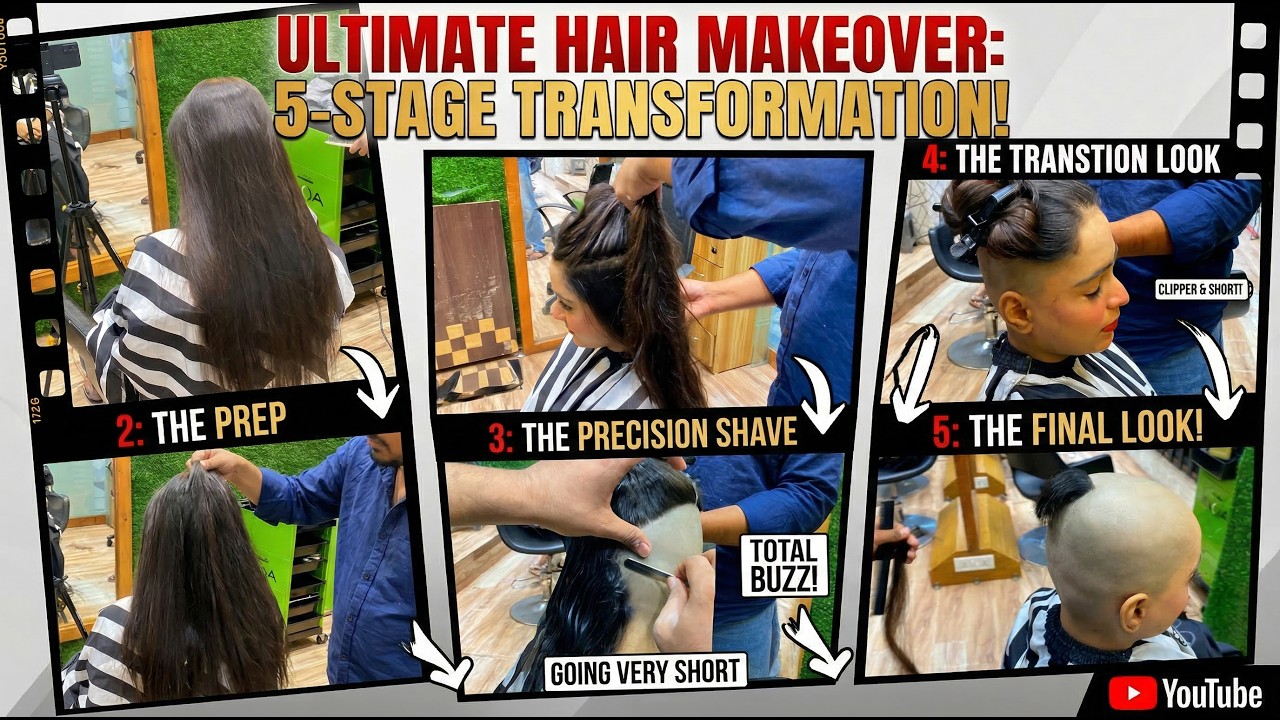 Anger Took Over&hellip;She Shaved All Her Hair Off| Bold Transformation |The Transformation|Pineapple Salon