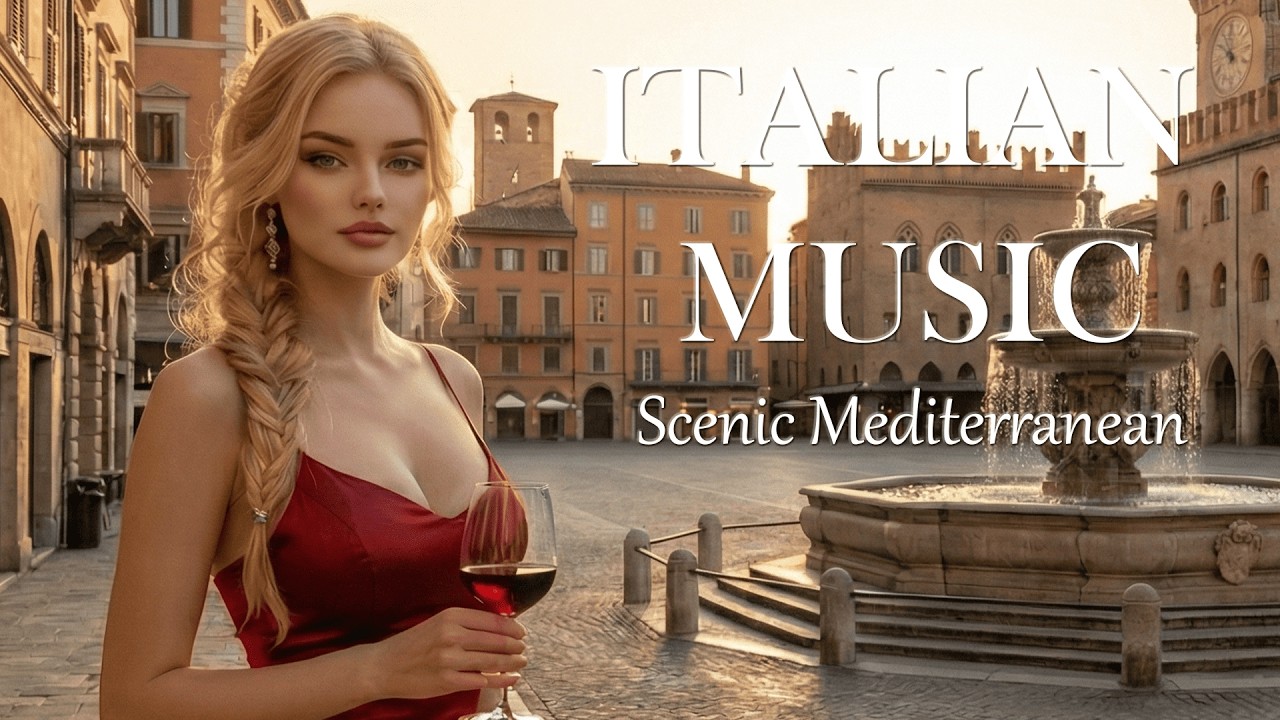 Mediterranean Romance with Pretty Girl | 2+ Hours Italian Relaxing Music | Spazio Sonoro Italiano