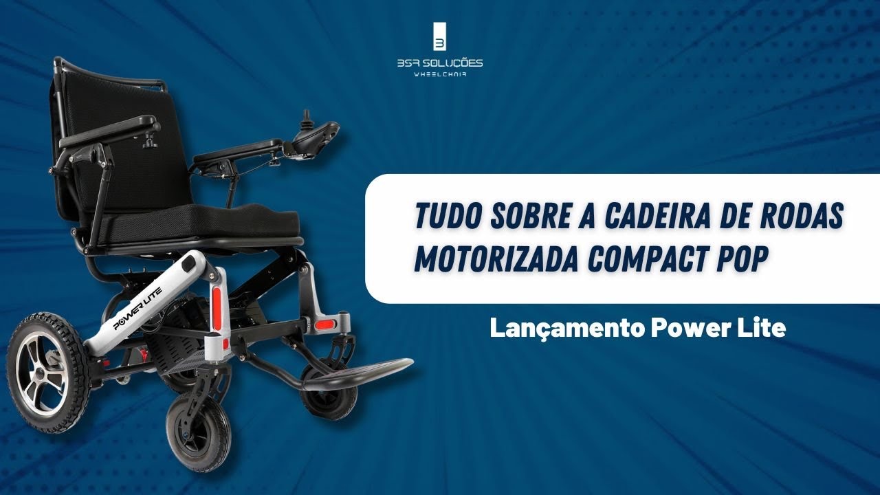 Tudo sobre a cadeira de rodas motorizada compact Pop - Lançamento Power Lite