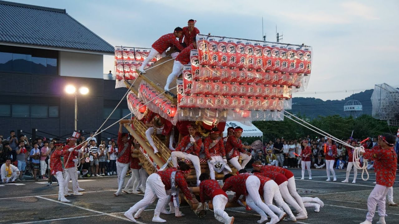 平成29年7月29日　太子町だんじり祭り(宵宮)　役場パレード　西町
