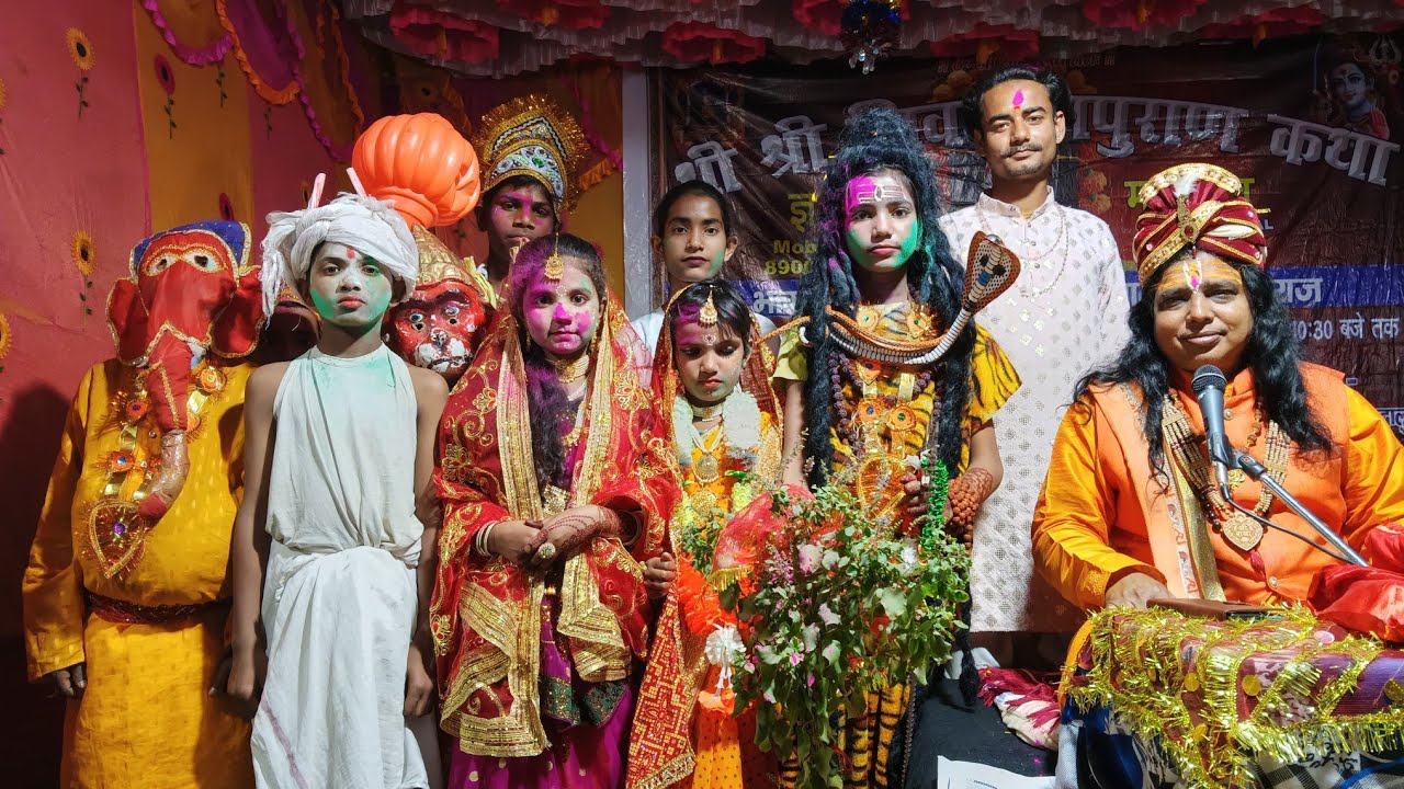 Jhumar Dance Aarti Shiv Mahapuran katha at Budhwariya SahibGanj Jharkhand 