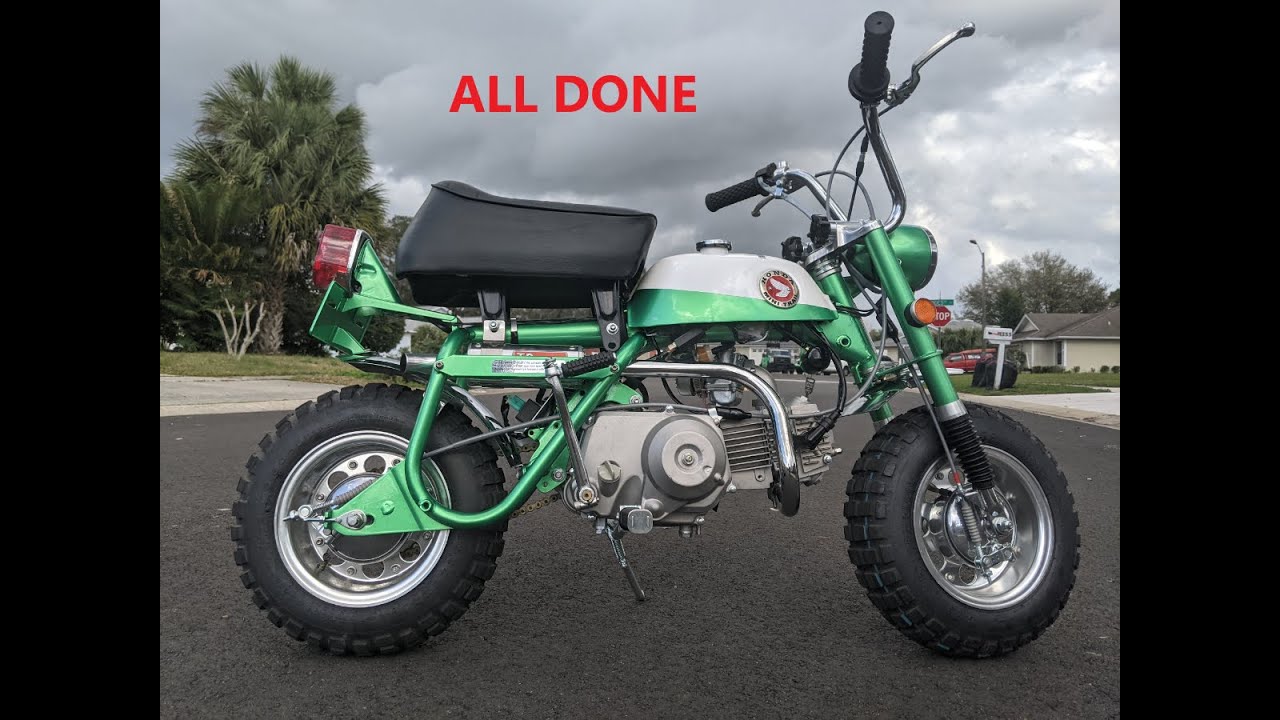 Vintage Honda Z50 Mini Trail Motorcycle -  110cc Engine Swap - Vid 3 of 3