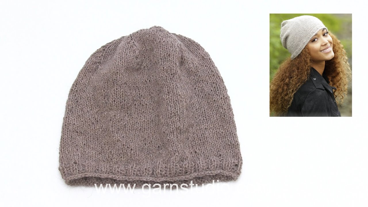 How to knit the hat in DROPS 173-11