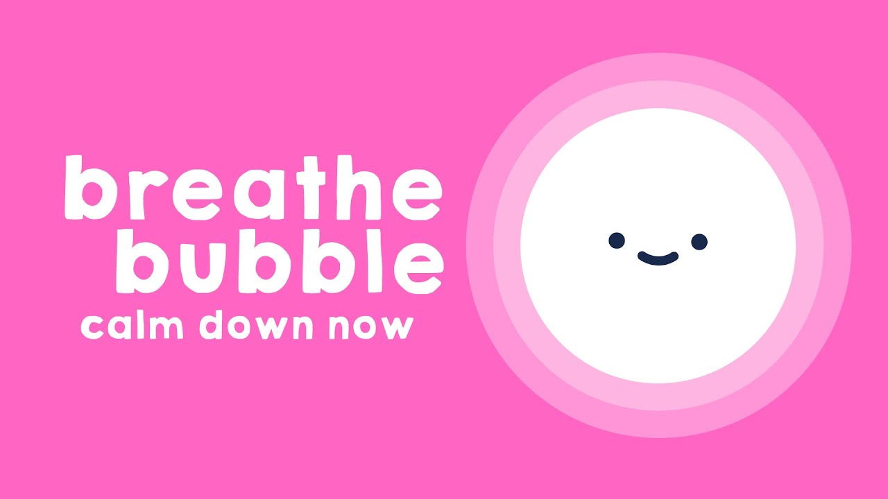1 Minute to Calm your Nervous System - Equal breathing breathe bubble to the count of 4