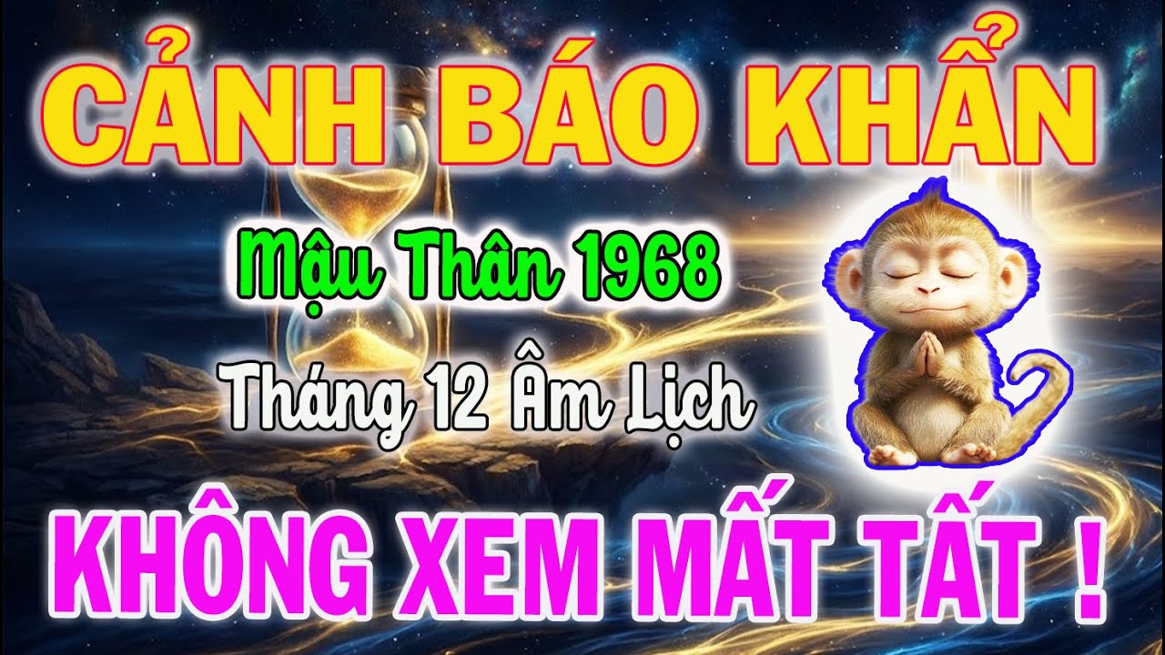 Cảnh Báo Khẩn: Tử Vi Tuổi Mậu Thân 1968 Tháng 12 Âm Lịch - Phạm 3 ĐẠI KỴ Này Mất Sạch Cơ Nghiệp