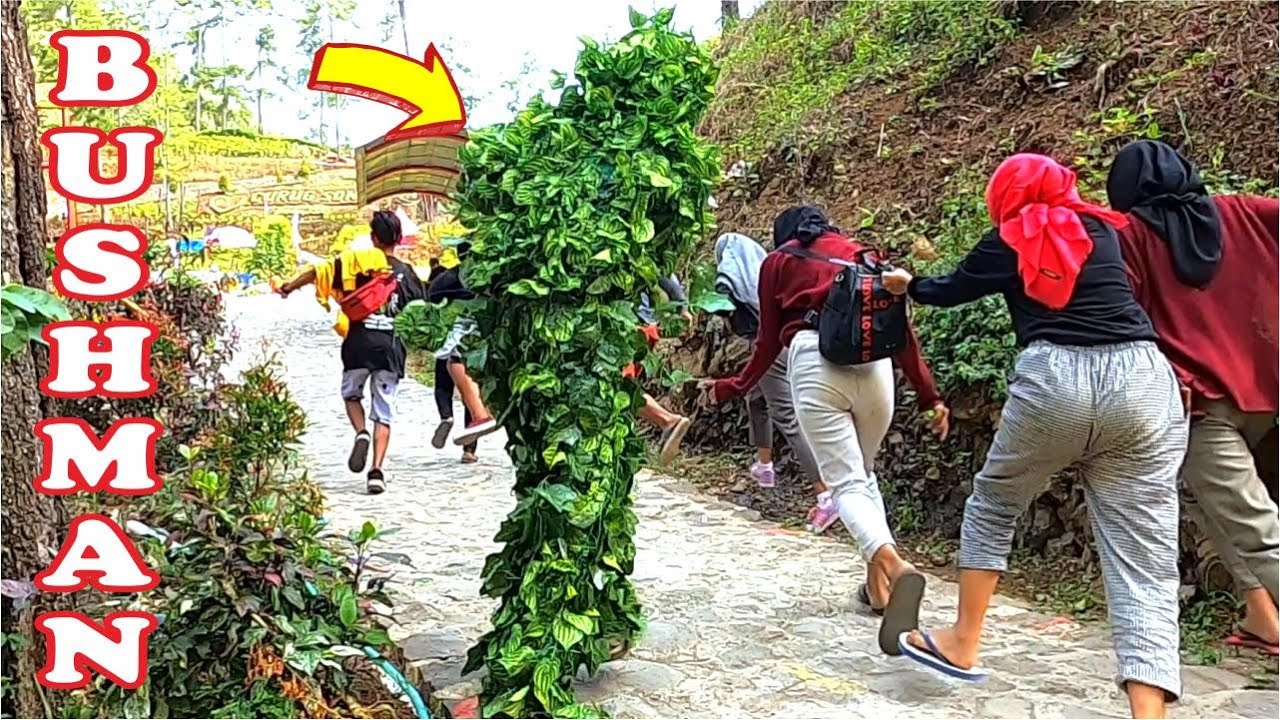 WISATA ALAM CURUG SONG BANYUMAS ADA PRANK MANUSIA POHON | BUSHMAN PRANK