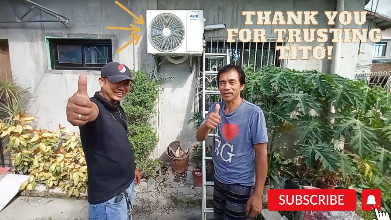 How To Install Split Type AUX Aircon Inverter
