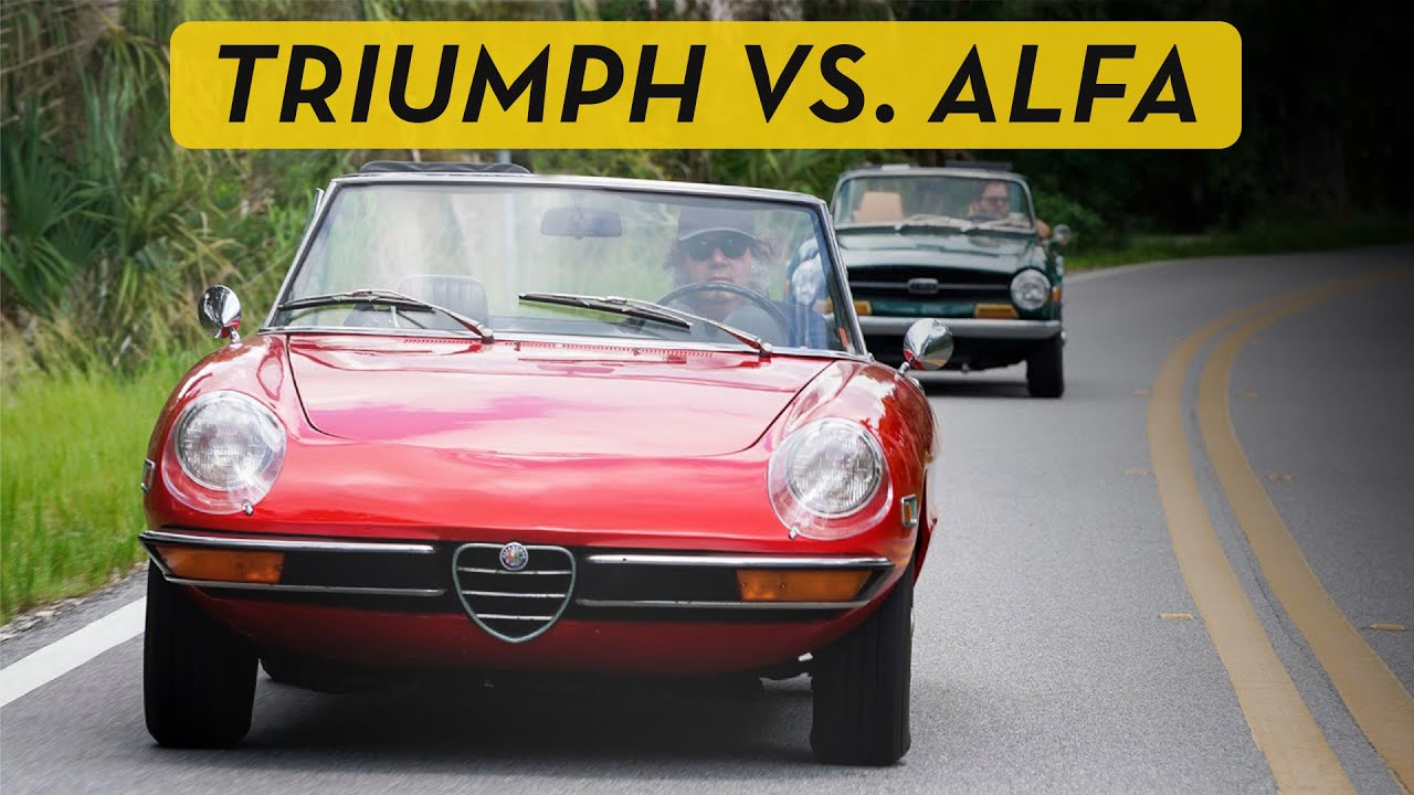 Triumph TR6 vs. Alfa Romeo Spider: Behind the Wheel
