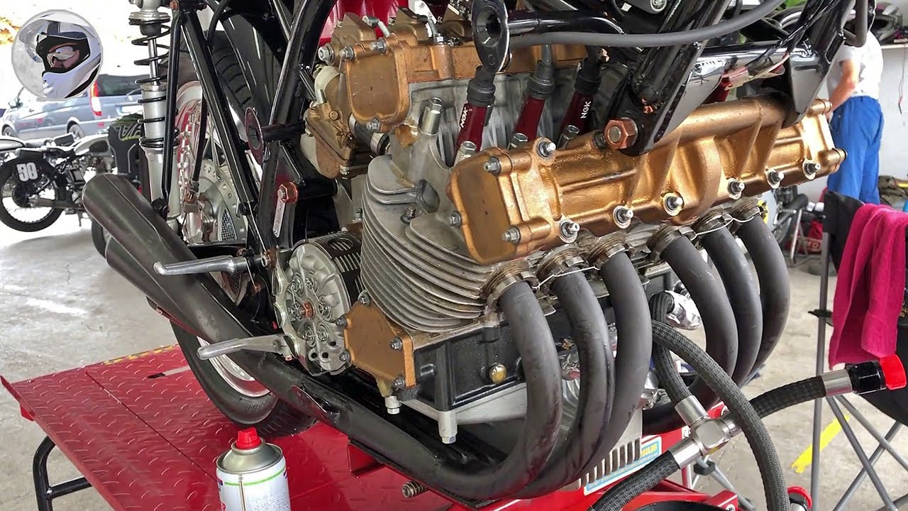 Реплика Honda RC174 Mike Hailwood от Джорджа Била — красная, громкая и красивая