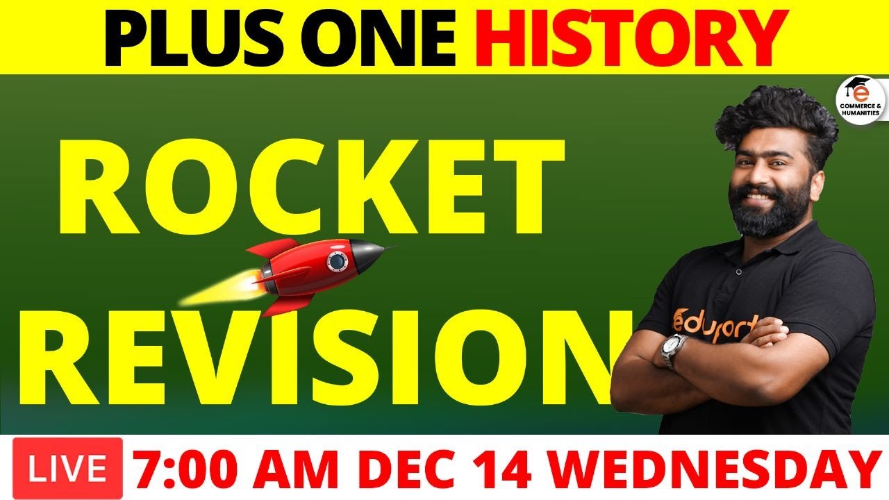 Plus One History Christmas Exam Rocket Revision | Live