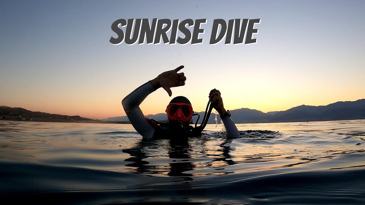 Sunrise Dive | Scuba Diving In The Red Sea | sunrise underwater |צלילת זריחה באילת
