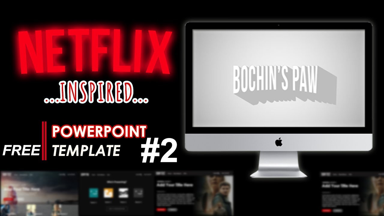 Tutorial NETFLIX inspired PowerPoint (PPT) FREE Template