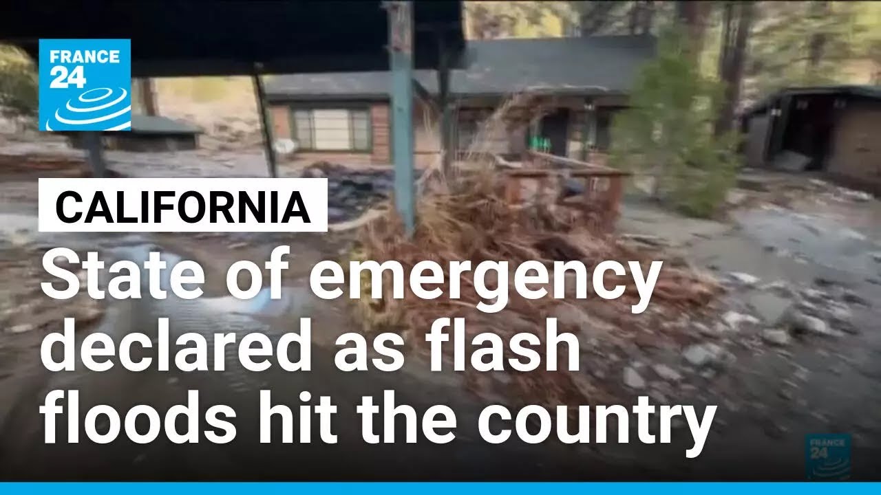 Flash floods hit Southern California, State of emergency declared • FRANCE 24 English