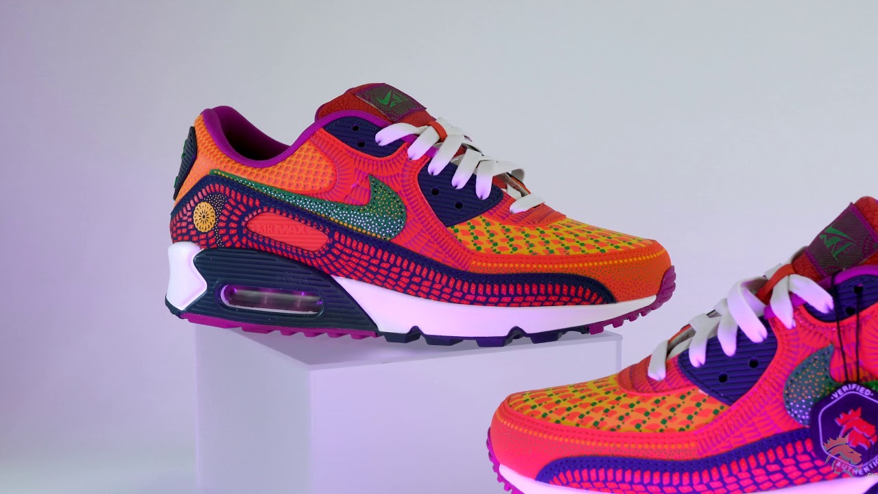 Upcoming look at the Nike Air Max 90 Dia de los Muertos UNBOXING YANKEEKICKS