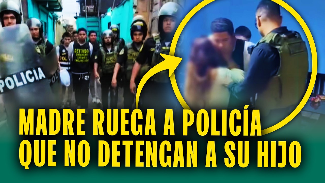 Madre suplica a la policía que no detengan a su hijo: Así cayeron sicarios vinculados a la extorsión