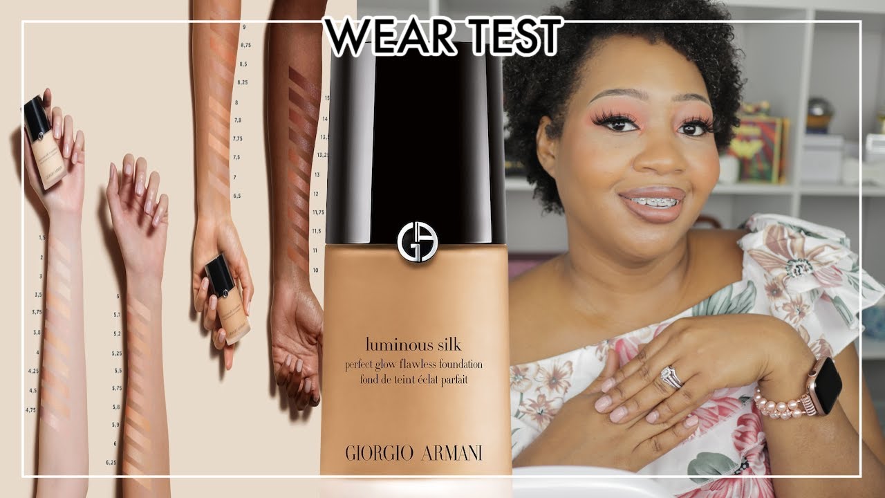 GIORGIO ARMANI LUMINOUS SILK FOUNDATION AND CONCEALER WEAR TEST AND REVIEW