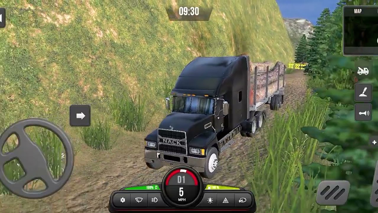 AMERICAN TRUCK CHALLENGE MOUNTAIN ROAD ll TRUCK MASTER WORLD SIMULATOR GAME 