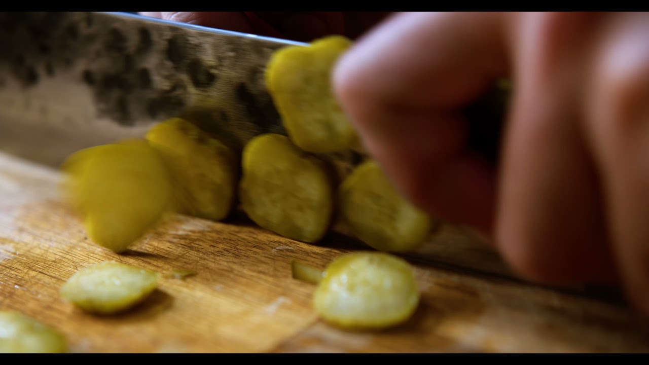 Satisfying   colorful  pickle cutting 4K HD