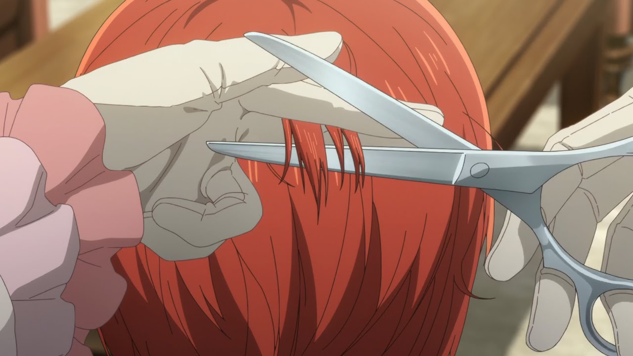 Mahoutsukai no Yome anime haircut scene (4K remaster and edit)