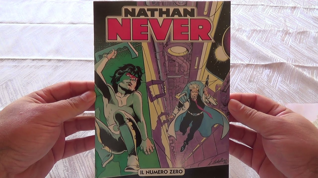 Copertine Nathan Never serie originale dal N° 1 al N° 12 + 1° Speciale.
